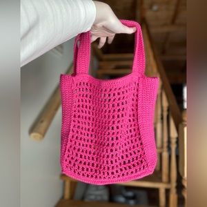 Crochet tote bag